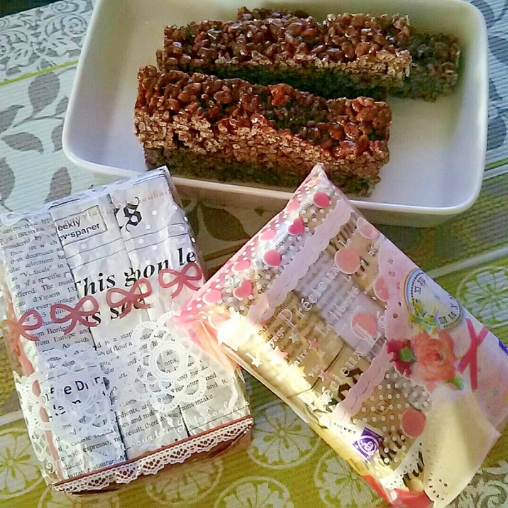 材料3つ超簡単☆混ぜて冷やすだけ!チョコバー